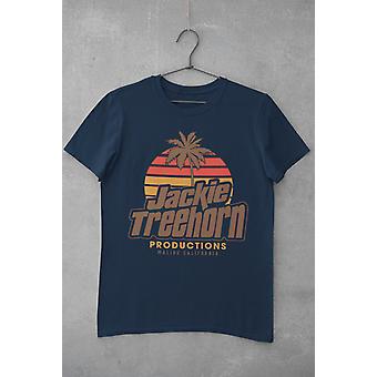Retro Movie T Shirt Jackie Treehorn Productions Lebowski Big The