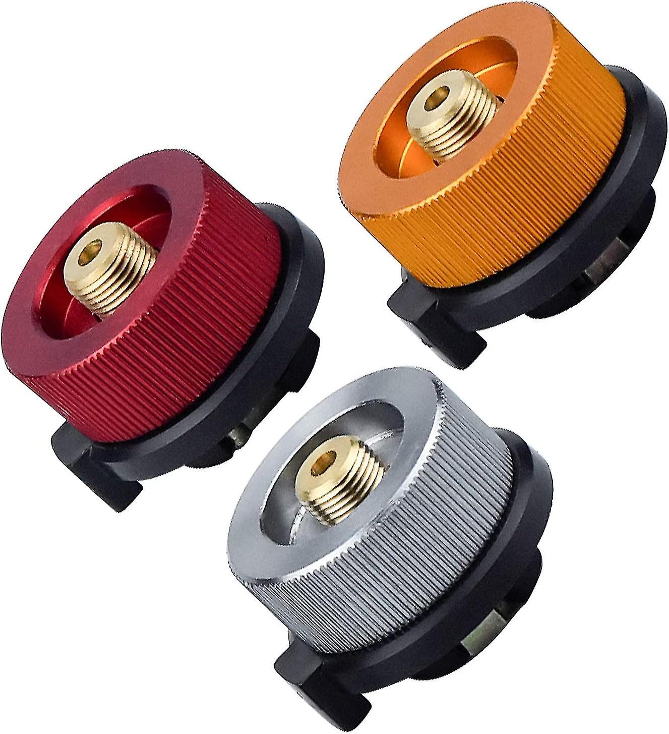 3-osainen ulkoretkikeitin sovitin retkeilylämmittimen polttimeen, kaasupatruunan pään muunnossuuttimen pullotyyppi