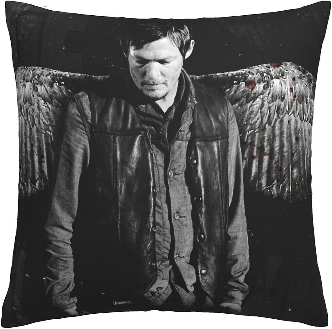 ウォーキングデッドクッションカバー45cm x 45cm正方形スロー枕カバーソファ寝室用、目に見えないジッパー付き18x18インチセット1 -s1914