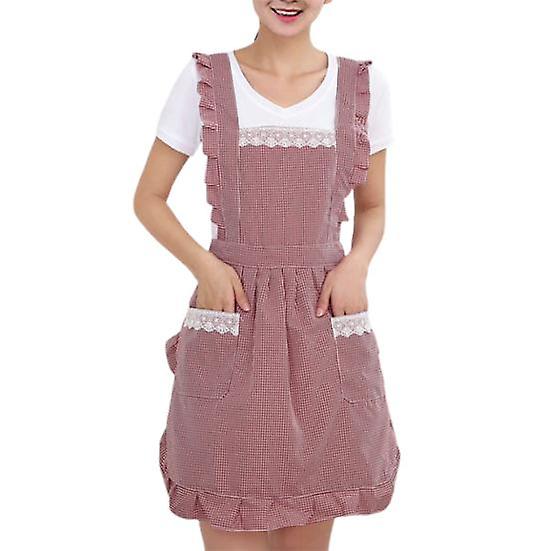 Gătit șorț fără mâneci curea de umăr strat dublu anti-ulei bucătărie femei de curățare șorț de utilizare zilnică