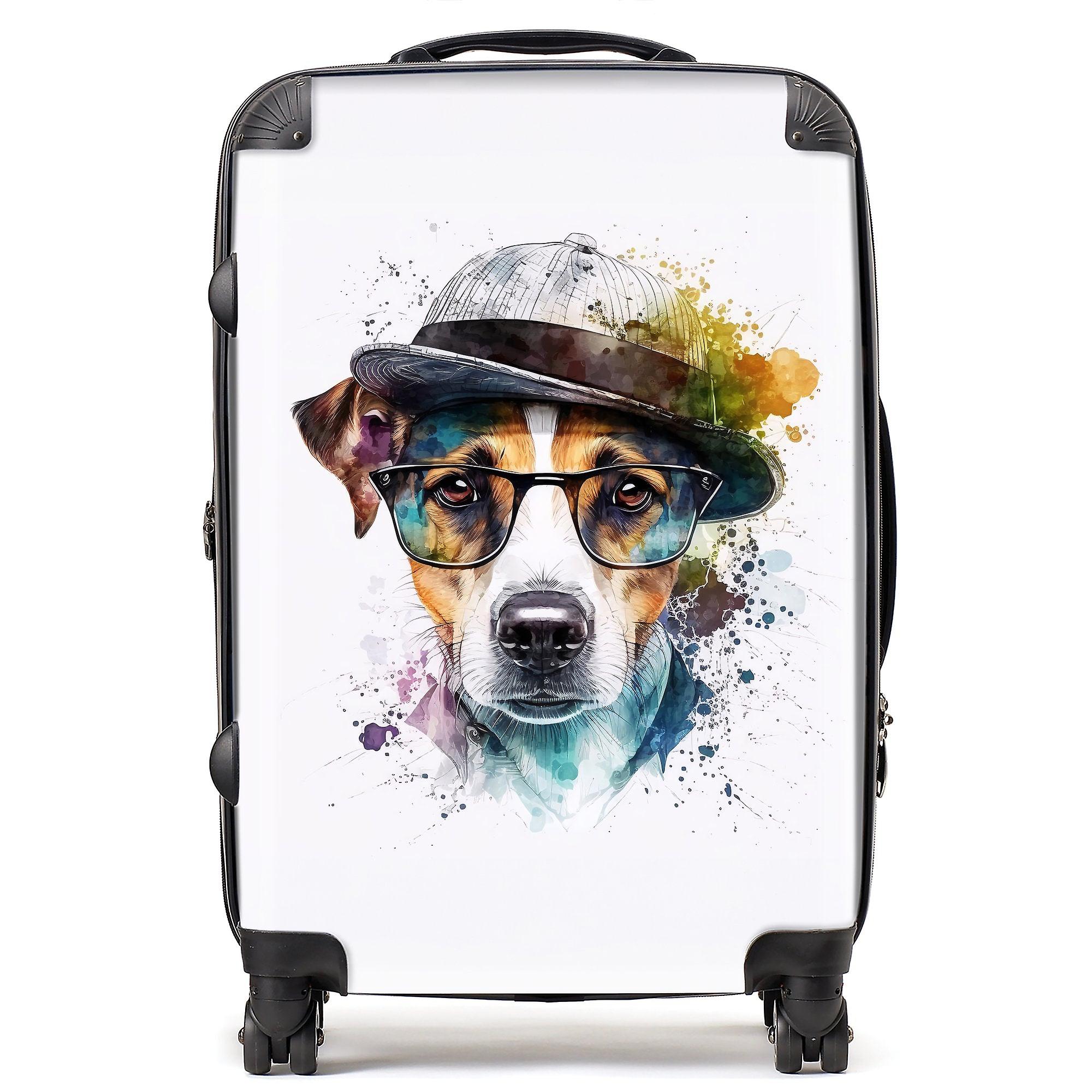 Jack Russell Dog Splashart Suitcase