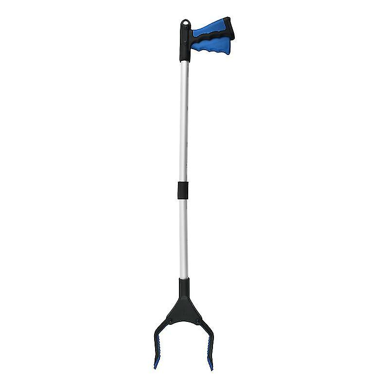 Folding Trash Folder Trash Picker 32" Long Reach Grab Pickup Tool - Yellow (A-5-F6)