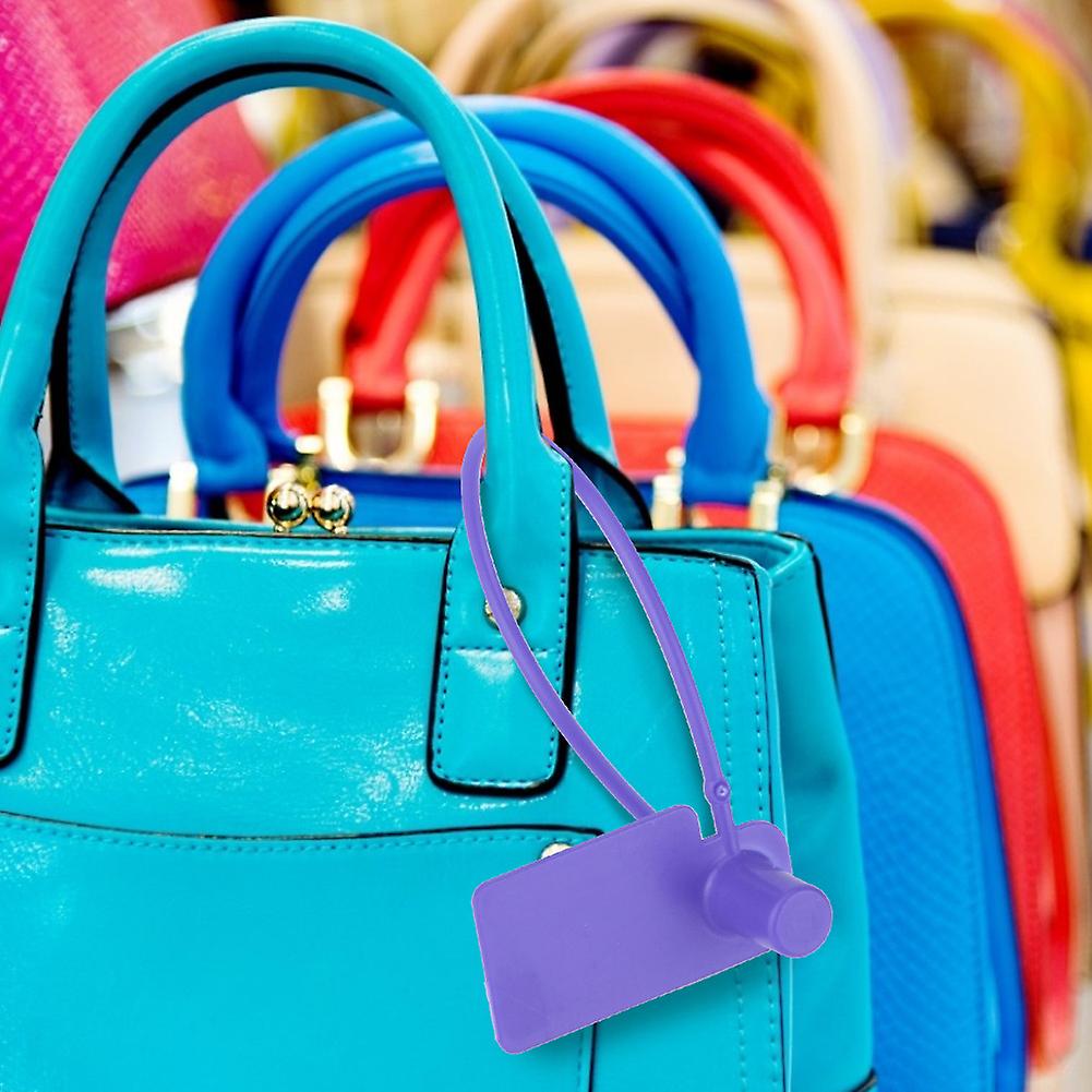 100pcs Purple Self-locking Cable Labels Ties 170mm Colorful