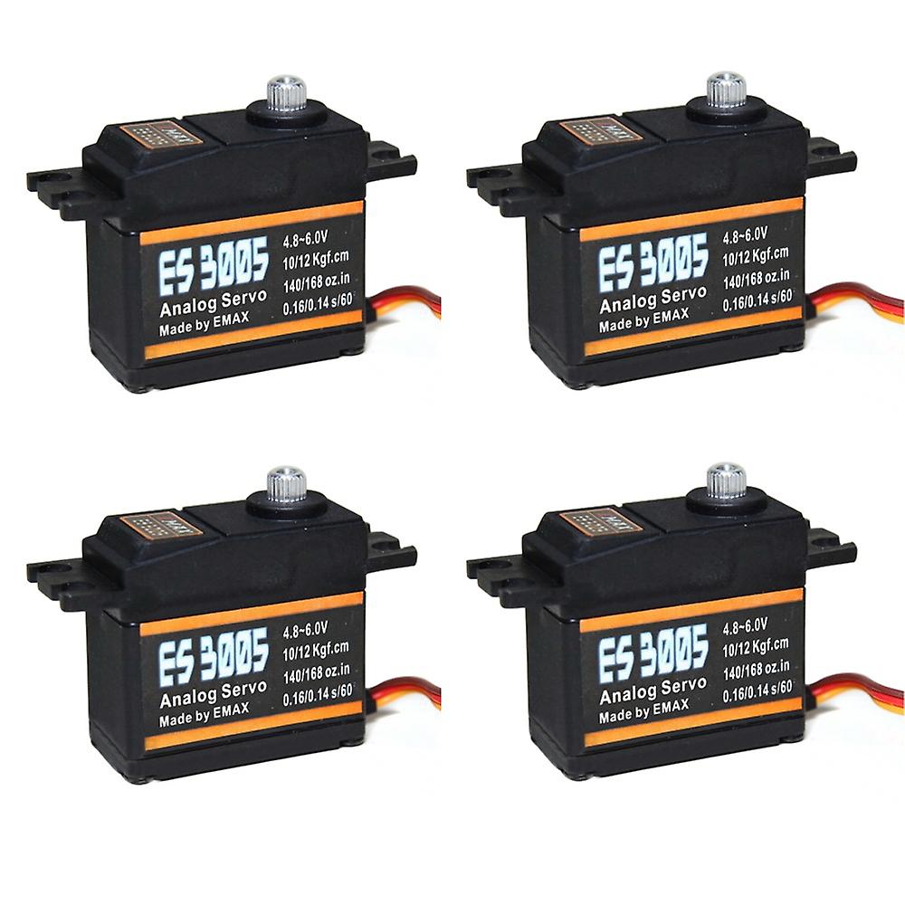 4PCS EMAX ES3005 42g Metal Analog Servo for RC Airplane Waterproof
