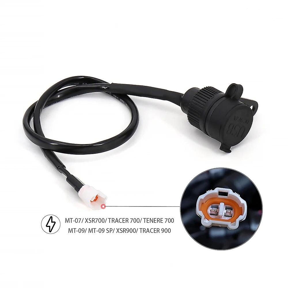 Motorcycle 12v Dv For Yamaha Mt-07 Mt-09 Sp Tracer Fz-09 Fz-07 Tracer Xsr 700 900 Double Usb Charger Adapter Socket Converter
