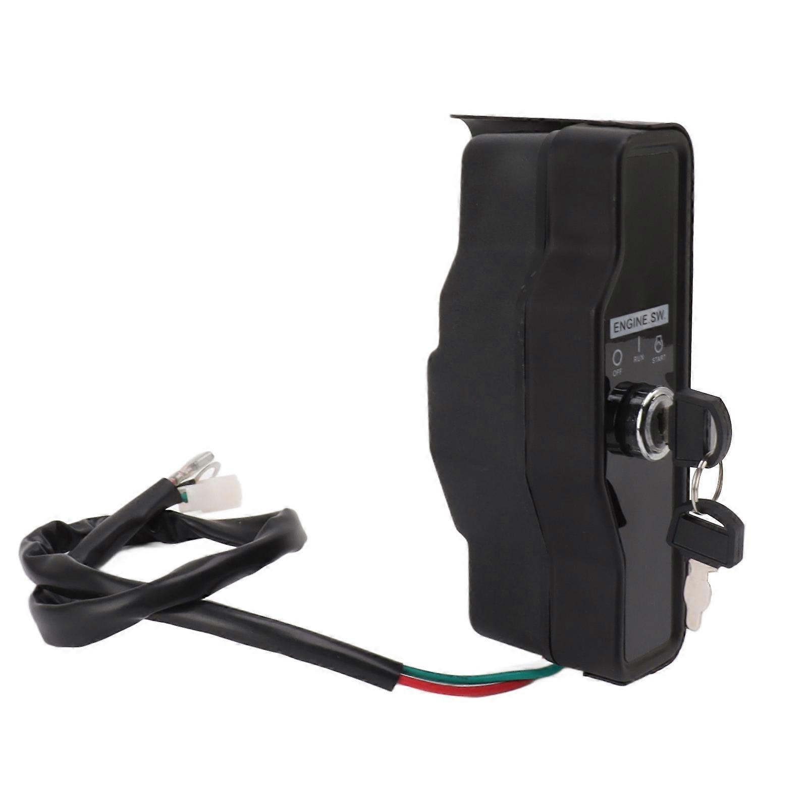 3 Wire Ignition Switch Box with Keys Garden Engine Lawn Mower Gasoline Generator Parts NO.0079