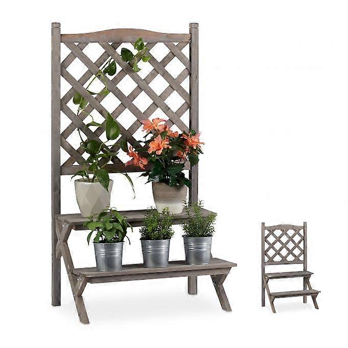 Flower rap with trellis grey