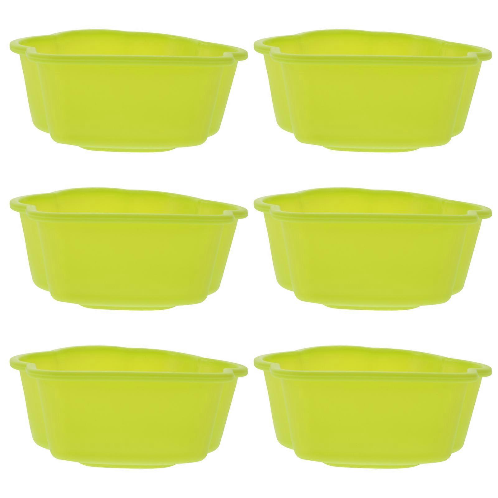 6db szilikon torta formák torta sütőformák muffin csészék otthoni használatra (véletlenszerű szín)