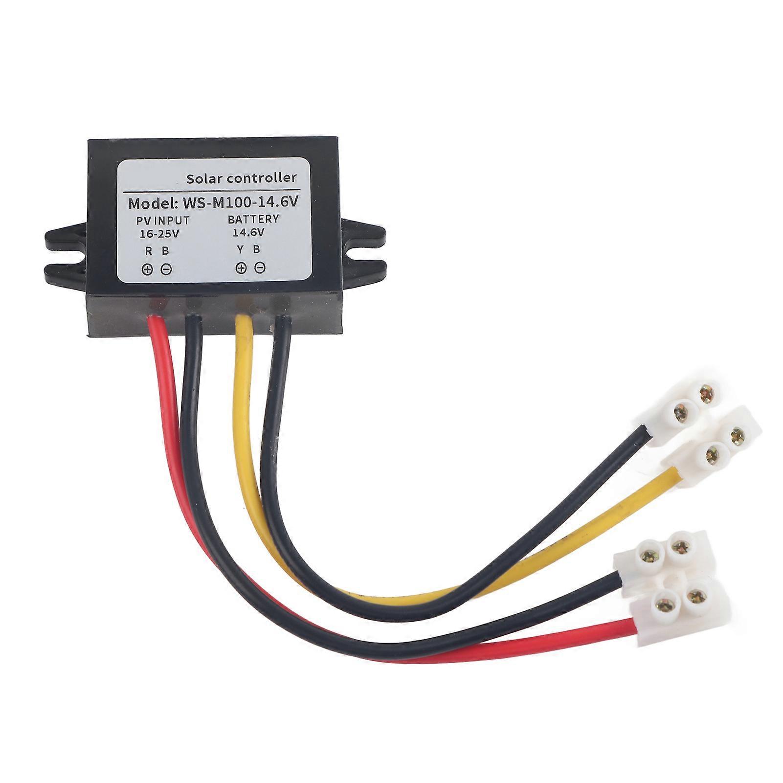 Mppt Solar Controller Protective Control Panel Switch Battery Charging Supplies 100w Wsm10012.6v