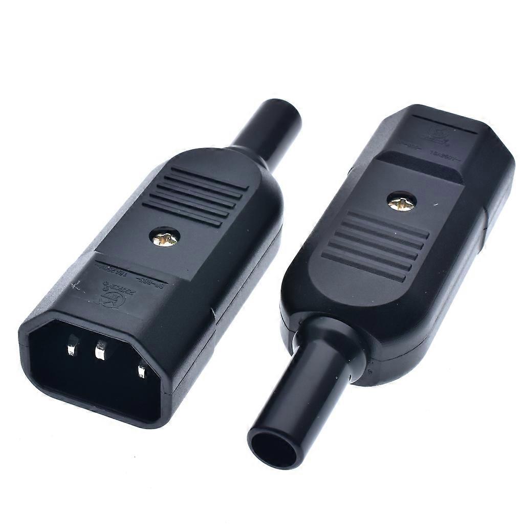 Iec 320 C14 Power Connector To C13 Socket, Ac 250v, 16a