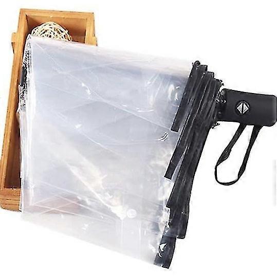 Auto Open Close Transparent Folding Umbrella Automatic Umbrella