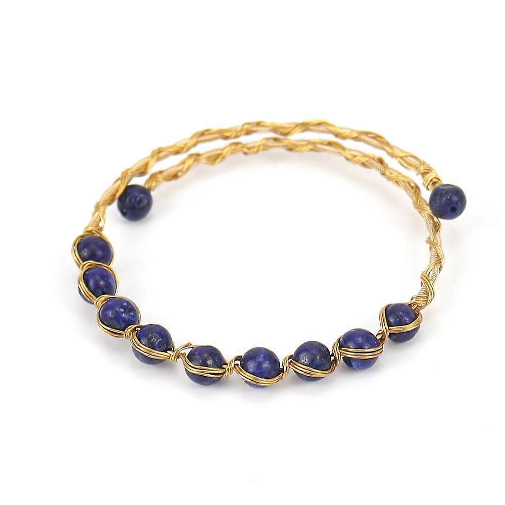 Bracelet - Lapis Lazuli Royal Loop Bracelet - Deep Indigo Charm