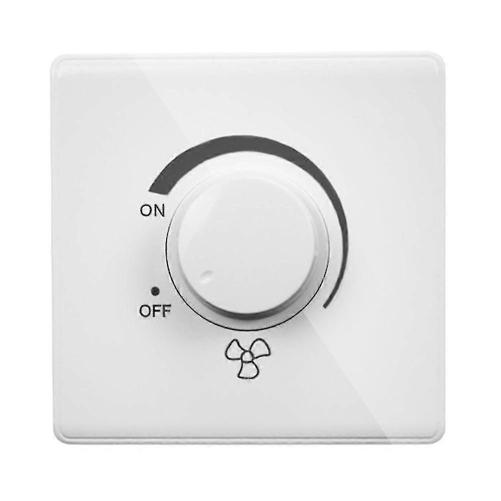 86 Type Ceiling Fan Adjustment Stepless Speed Controller Wall Switch 220V 10A-B8_Dec