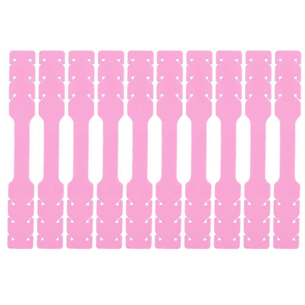 10PCS Silicone Ear Protection Sheet Ear Protector Silicone Strip 3-Section AdjustablePink