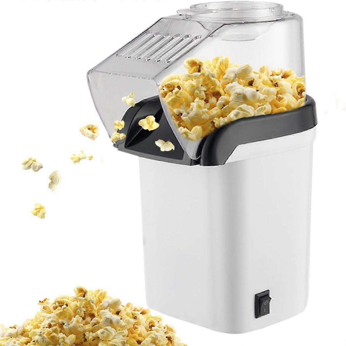 Varmluft popcorn maskine, husholdning, hurtig popcorn på 2 minutter, Majs måleske, kompakt design, til hjemmevideoer og julefrokoster