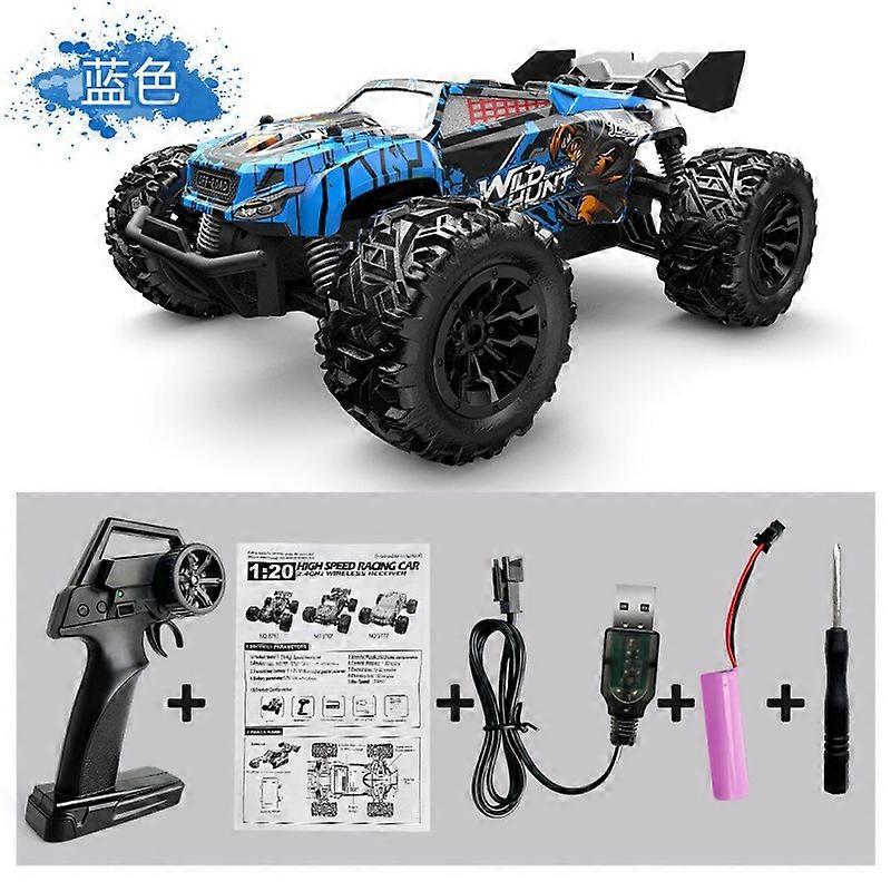 All terrain remote control car 20KPH high-speed two wheel drive 1:20 half drift racing car, with a 2.4 GHz remote control and rechargeable battery