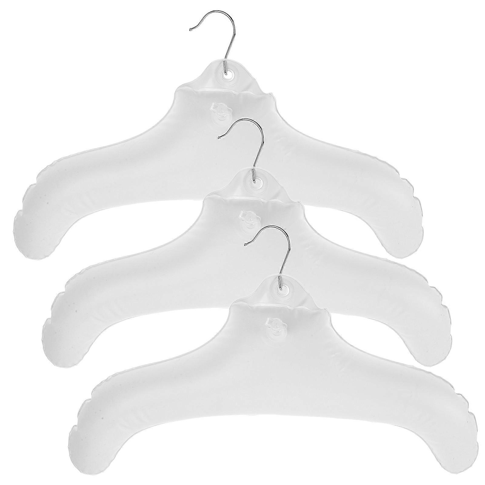 3pcs Clothes Hangers Clamp Type Outdoor Hanger Camping Hanger Inflatable Coat Hanger