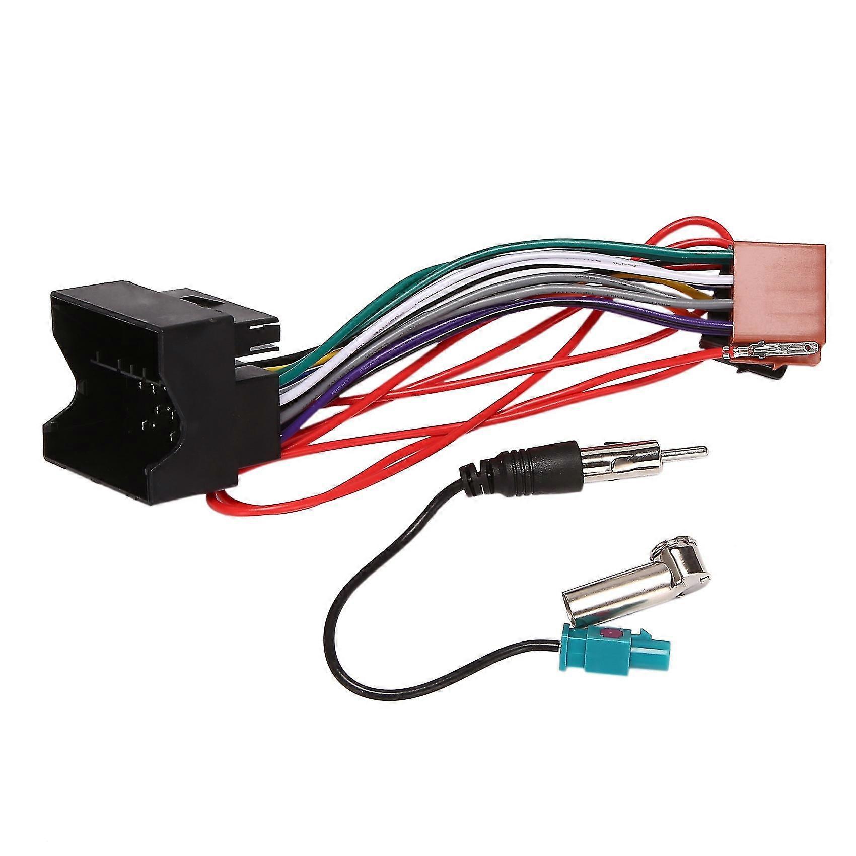 Car Stereo Audio Power Wiring Harness Cable compatible with 207 307 407 compatible with C2 C5 Radio Antenna Wire Adapter