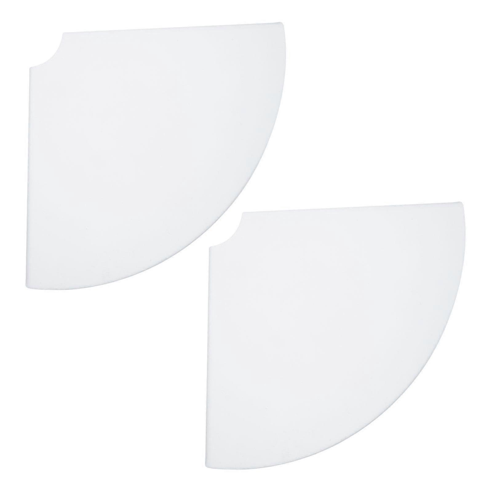 2 Sets Of Acrylic Wall Shelf Wall-mounted Floating Shelf Records Wall Corner Shelf