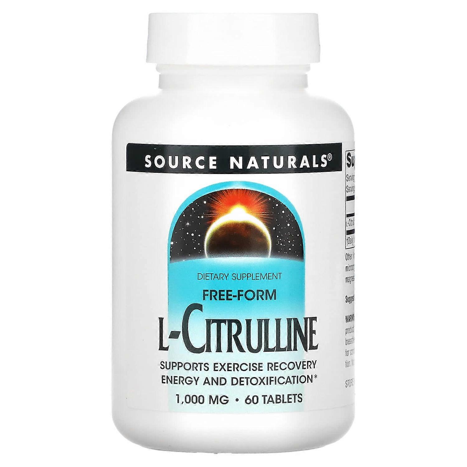Source Naturals, L-Citrulline, 1,000 mg, 60 Tablets