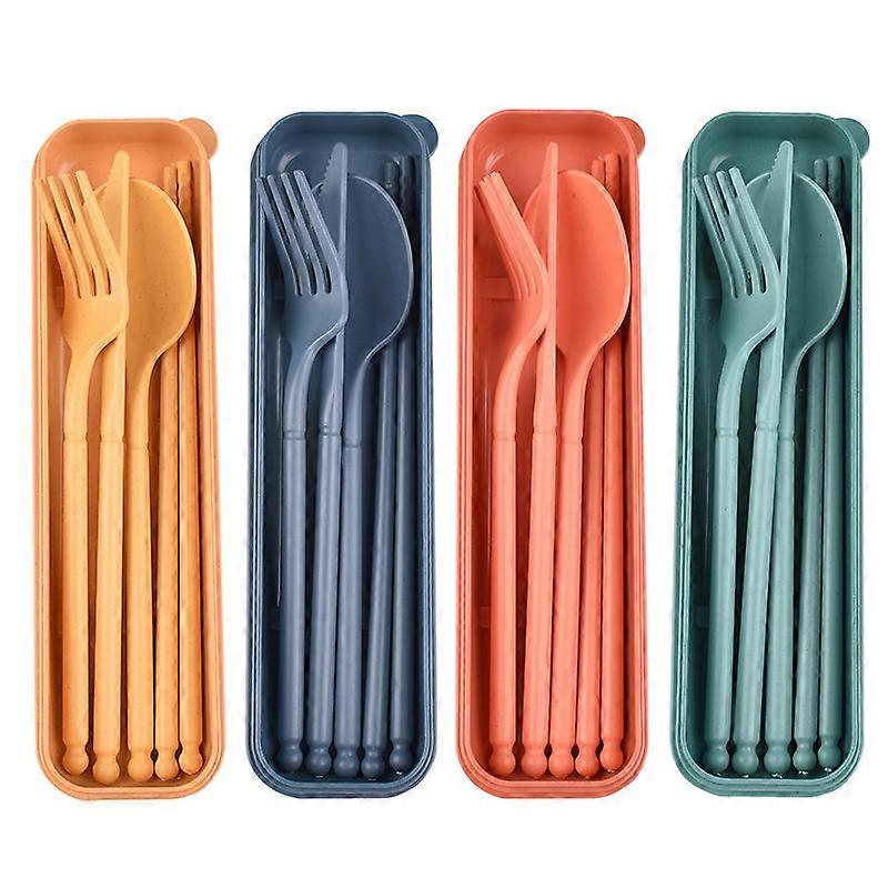 Camping Utensil Set, Reusable Utensils Set with Case