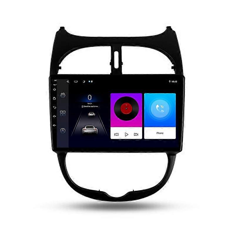Car Multimedia Radio Android For Peugeot 206 1998 - 2012 Navigation GPS Video Player Stereo