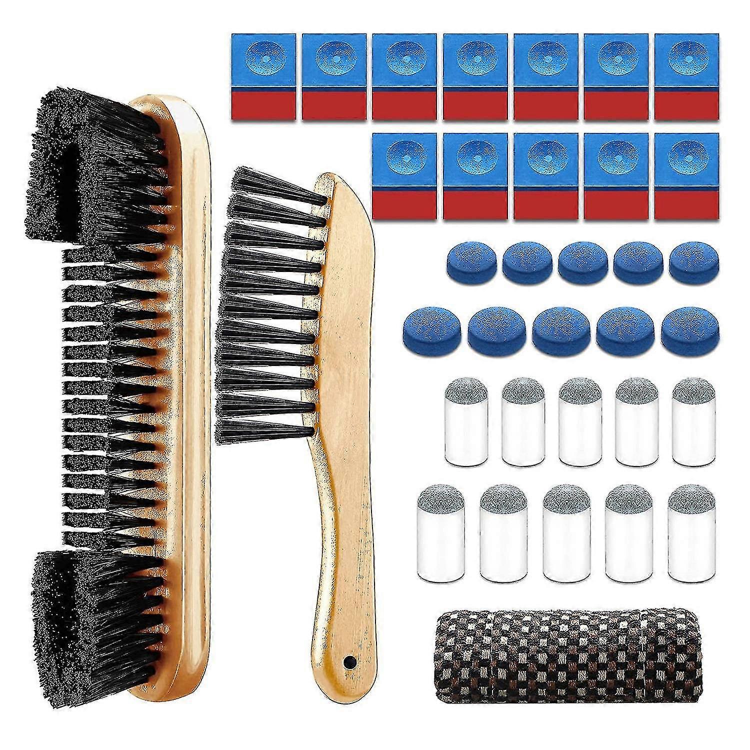 Pool Cleaning Pool Table Cleaner Felt Brush Kit, Wood
