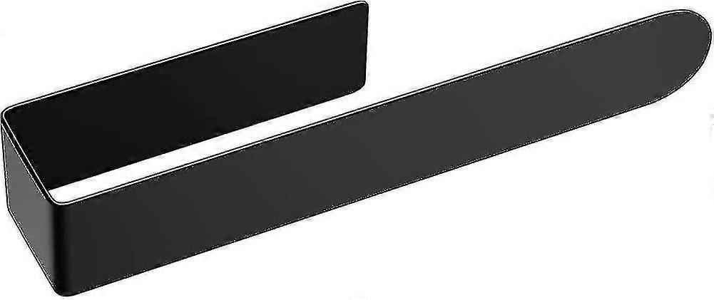 (1パック37 cm)タオルラック、黒、つや消し、タオルラック、穴あけ不要、黒、タオル掛け