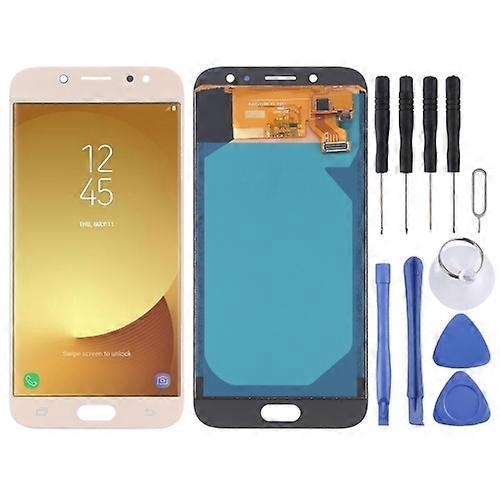 TFT Material LCD Screen and Digitizer Full Assembly for Galaxy J7 (2017) J730F/DS J730FM/DSAT&T(Gold)