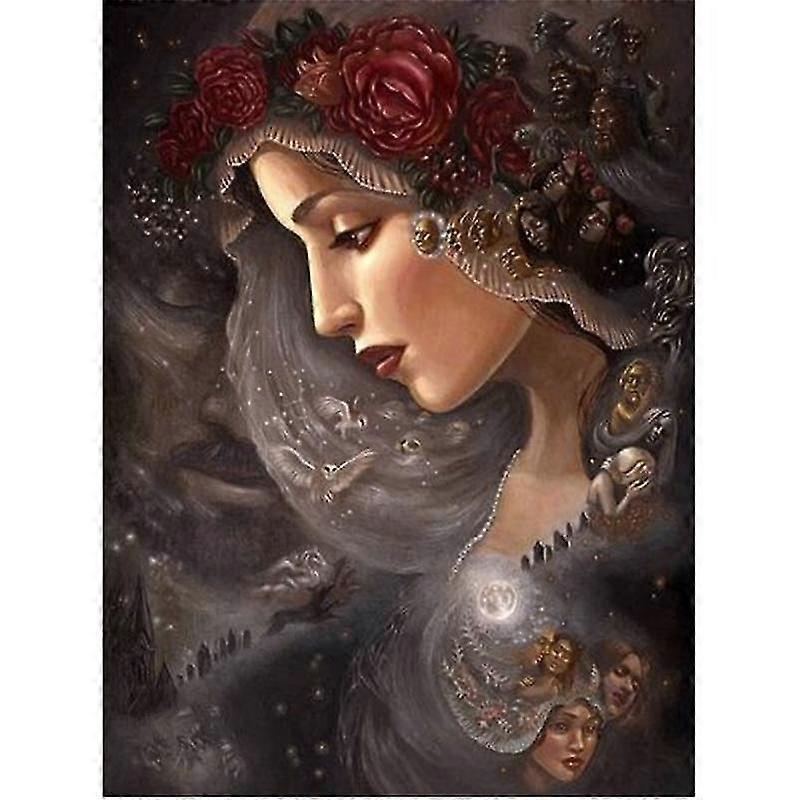 DIY الماس اللوحة الدين الحفر الكامل الماس التطريز امرأة اليدوية ديكور المنزل