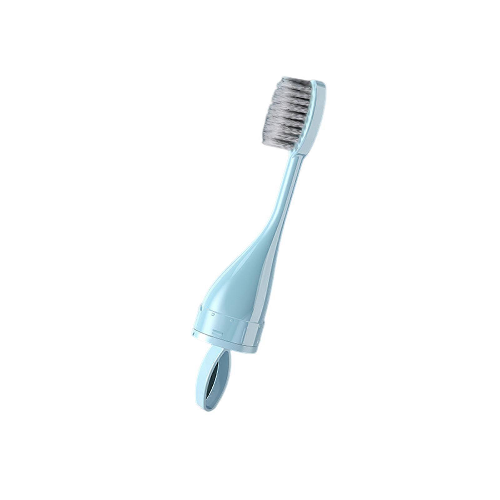 Travel Toothbrush Kit Foldable Toothbrush Built-in Toothpaste Container
