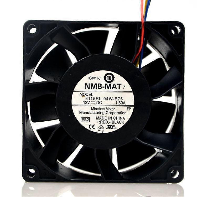 80mmの強力なpwm冷却ファン12V 80X80X38mmデュアルボールベアリング4ピンPFR0812XHE DYTB0838B2U 3115RL-04W-B76