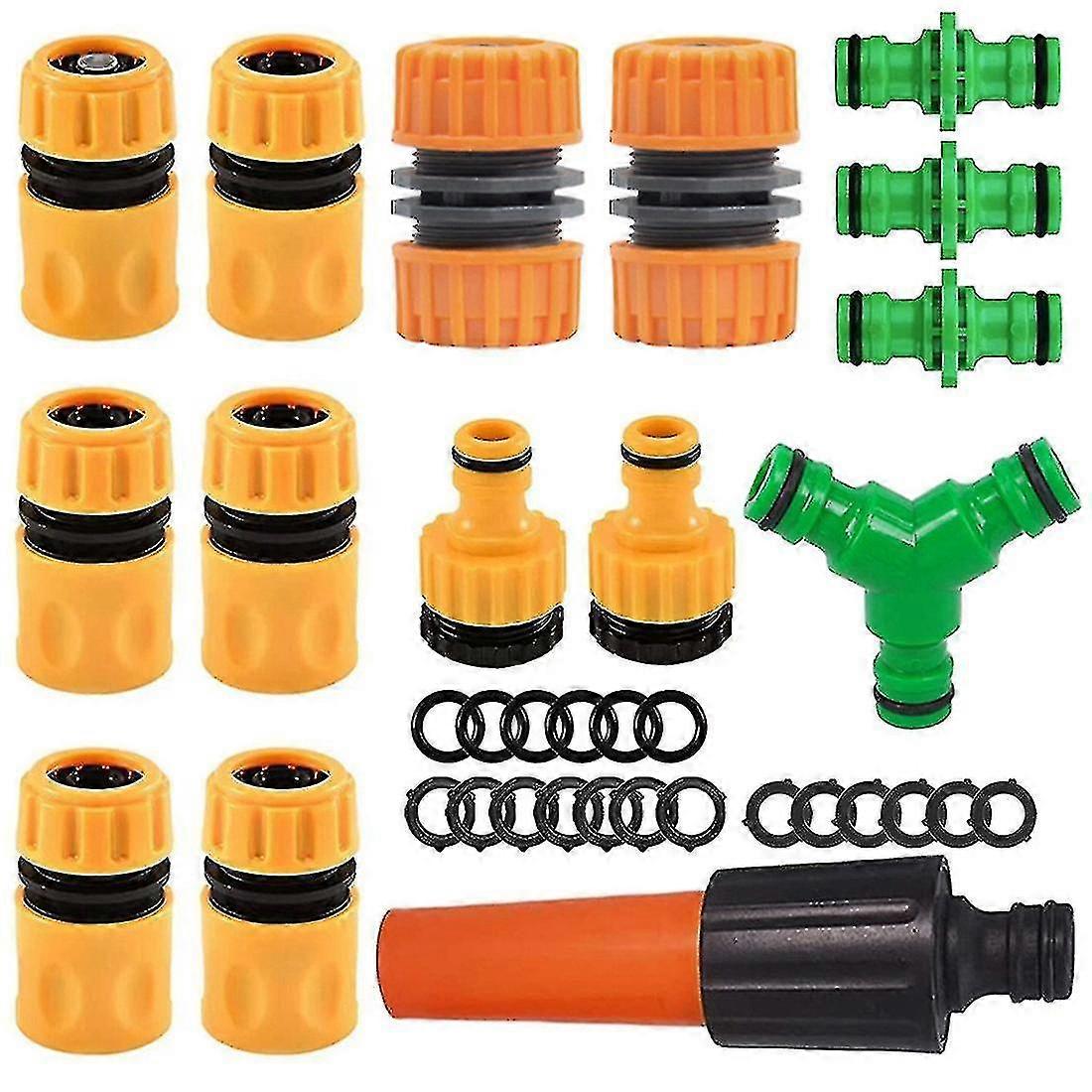 Plastic 4-point Water Pipe Quick Connector Set Gardening Connector