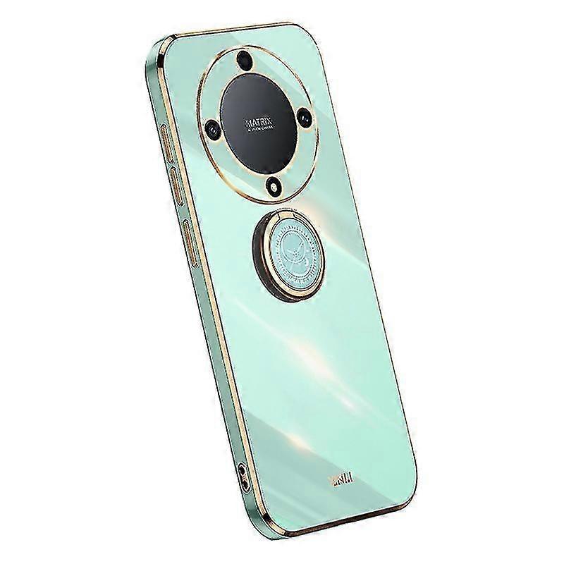 For Honor Magic 5 Lite 5g/x9a 5g Ring Kickstand Electroplating Phone Case Tpu Phone Cover