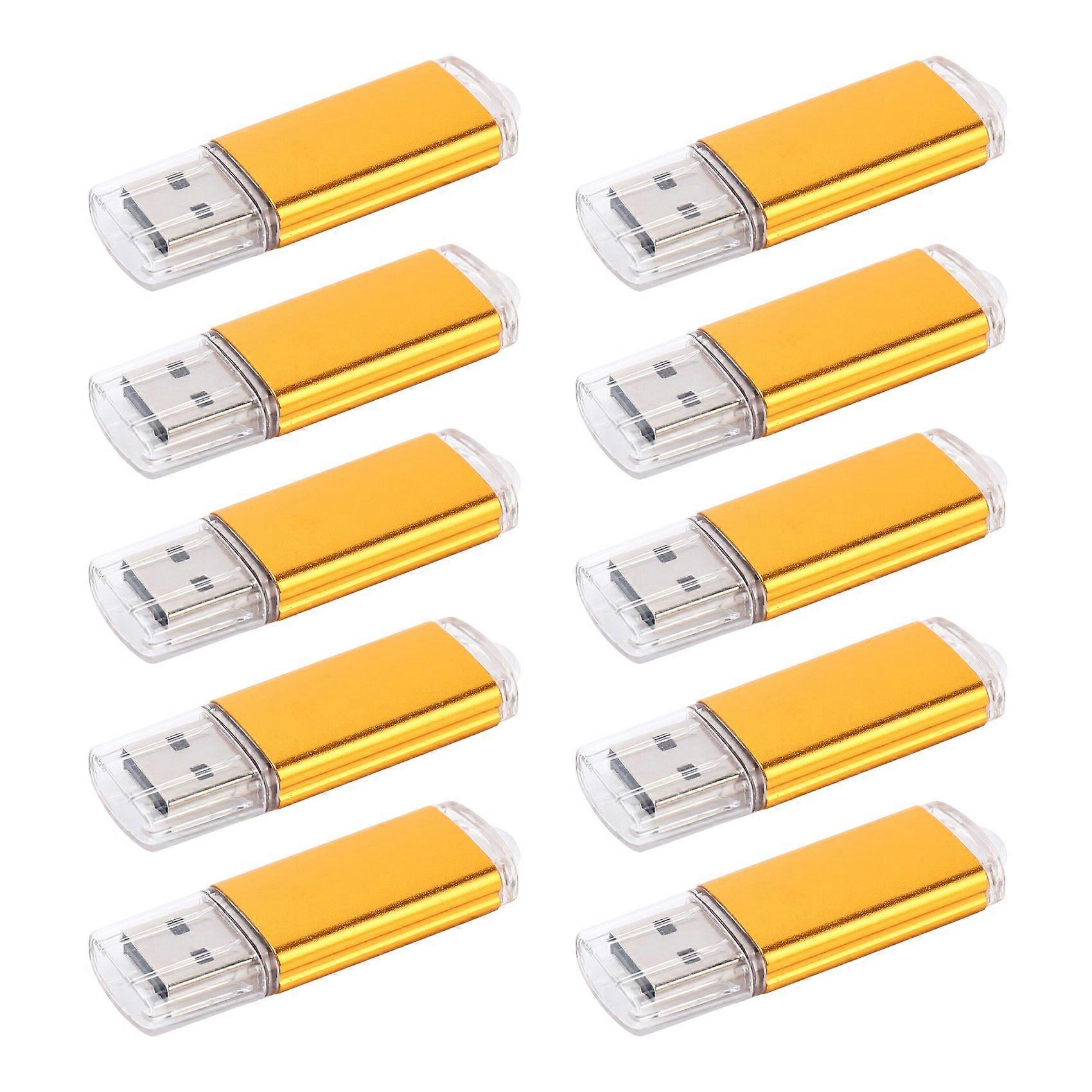 10 x 512MB Memory Stick USB Flash Drive USB 2.0 Gold