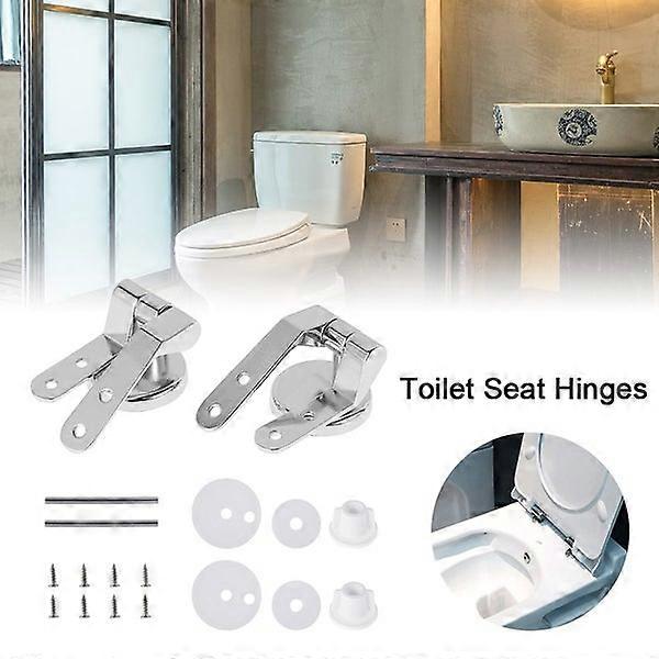 Toilet Seat Hinges Repair Kit - Replacement Mountings