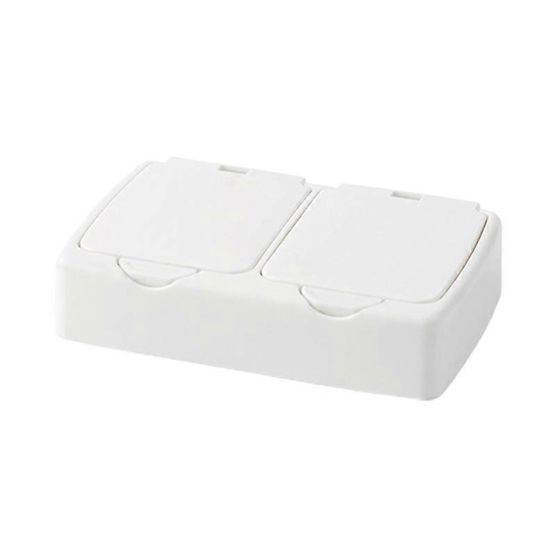 Swab Balls Holder Push Button Multi-purpose PP Makeup Cotton Storage Organizer for Desktop KAESI
