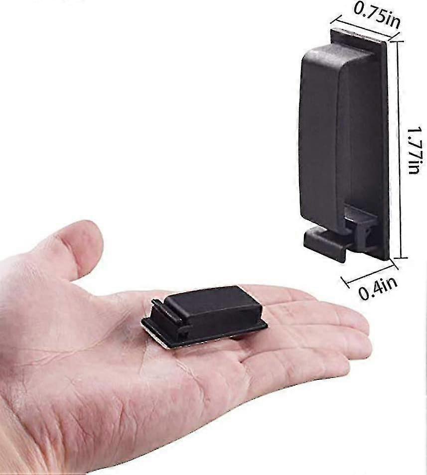 50 Pieces Self-adhesive Cable Clips, Cable Holder, Cable Fastening, Wire Holder