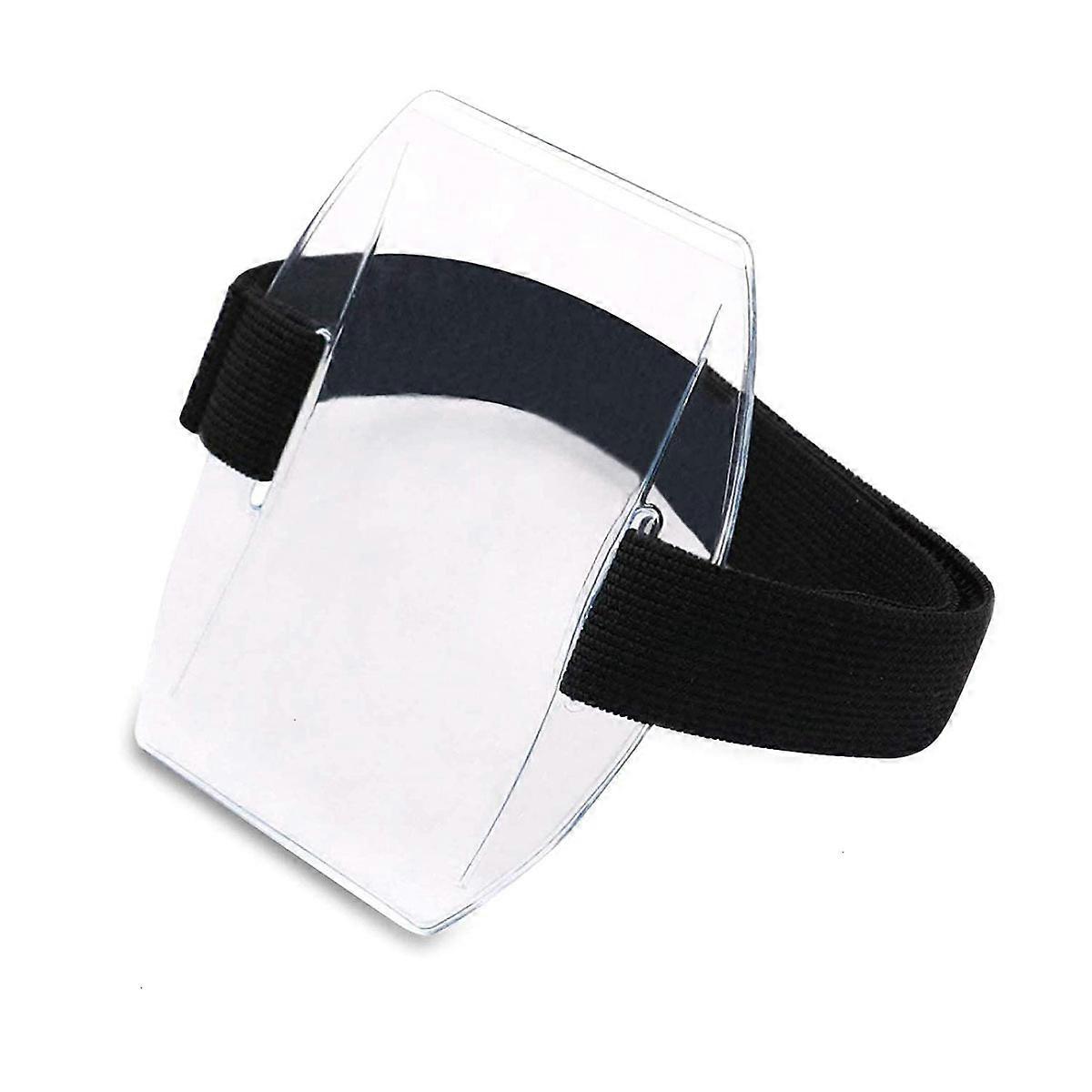 5 PCS Arm Badge Holder Armband ID Card Holder with Adjustable Belt, Universal Size,10*10cm