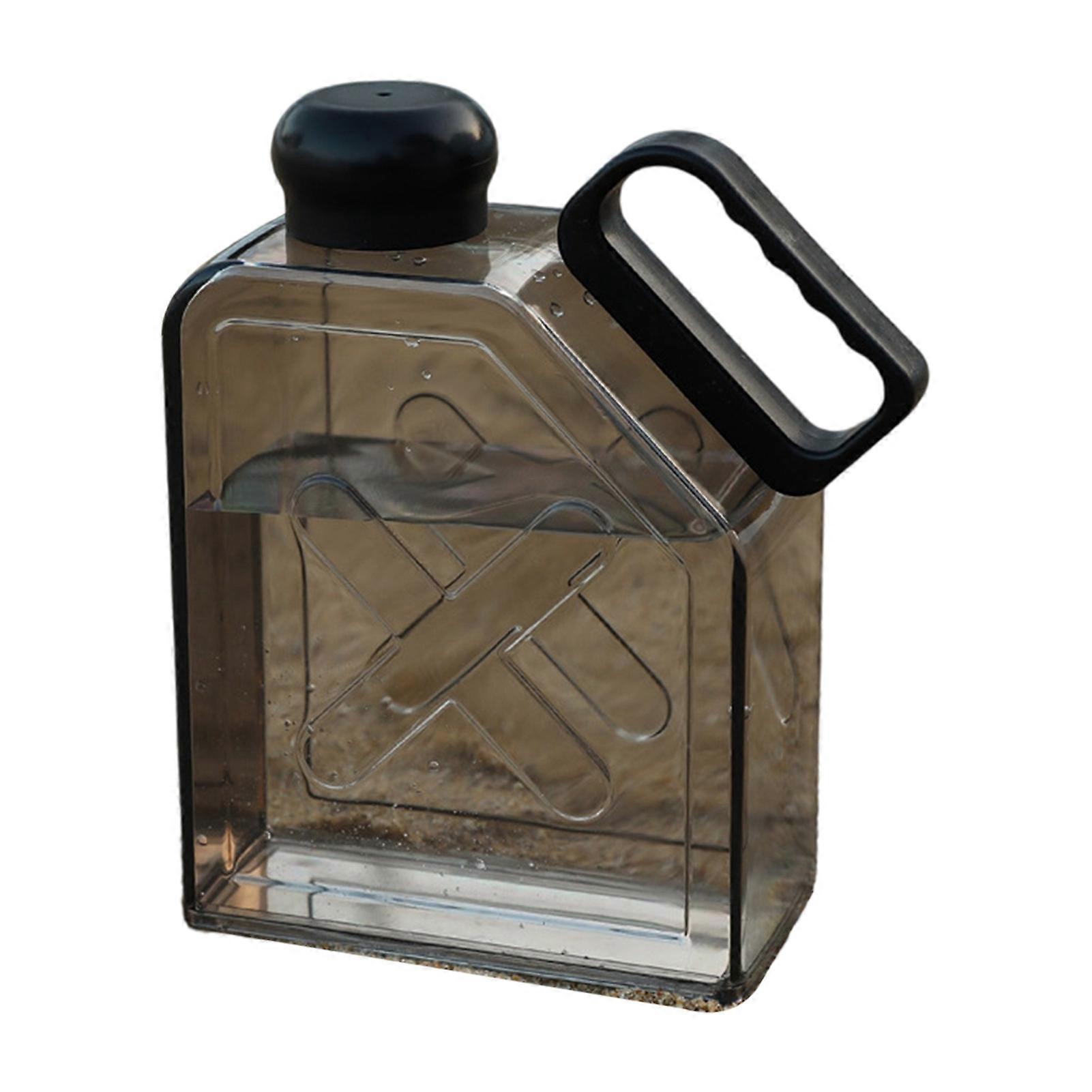 Kaesi1L Drinking Bottle Convenient Reusable Large Capacity Square Macaron Color Water Bottle for Outdoor