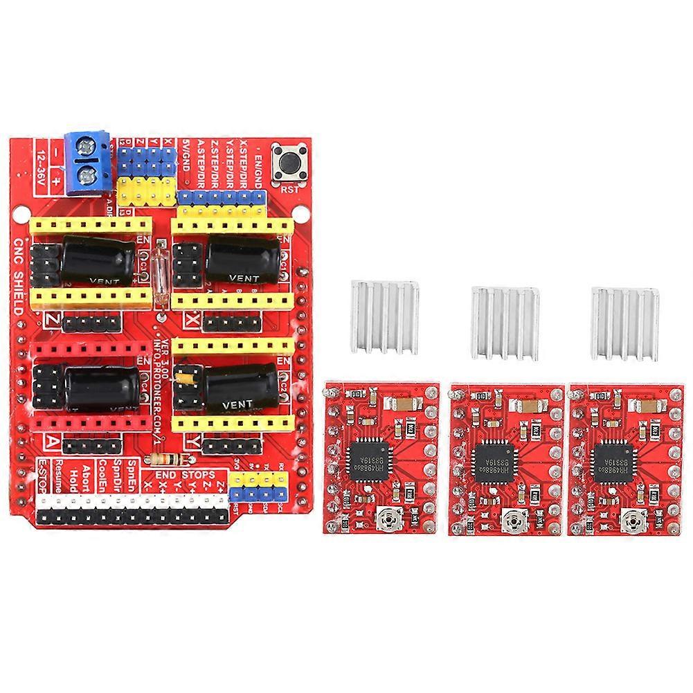 3D Printer CNC V3 Engraver Expansion Board  3pcs A4988 Driver Module