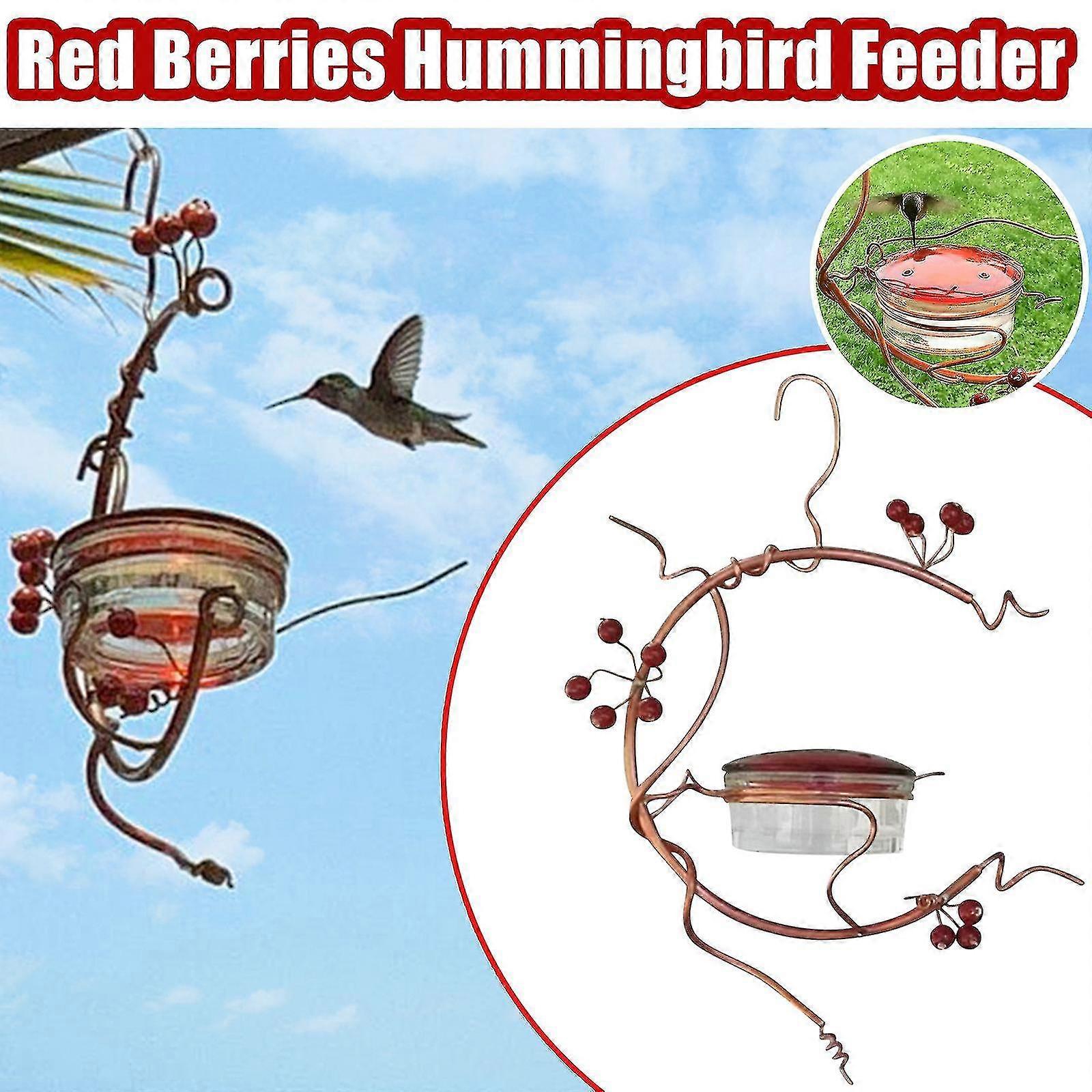 Courtyard Bird Feeder,red Berries Hummingbird Feeder