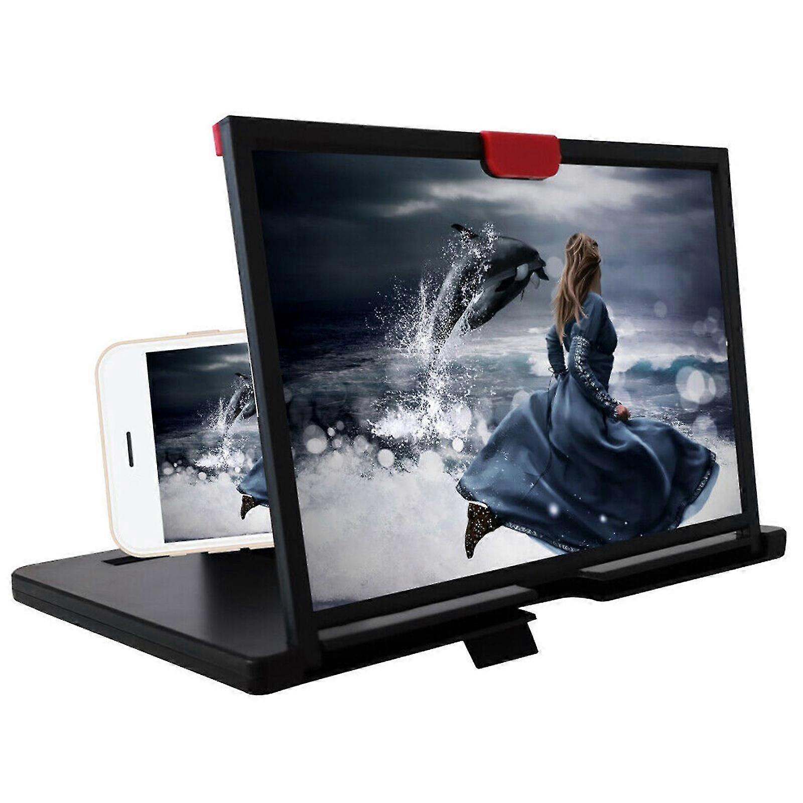 Screen Amplifier Portable Foldable Desktop Bracket Glass Holder For Smartphone