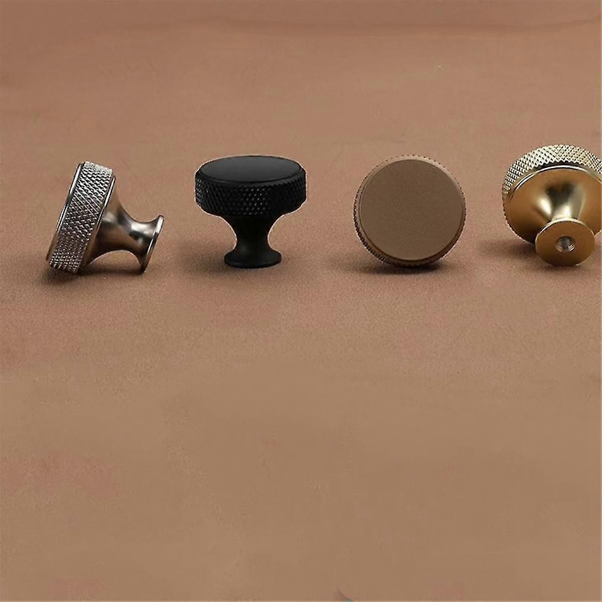 10Pack Kitchen Cabinet Knobs Knurled Dresser Knobs Cabinet Hardware Aluminum Knobs for Dresser Drawers Black
