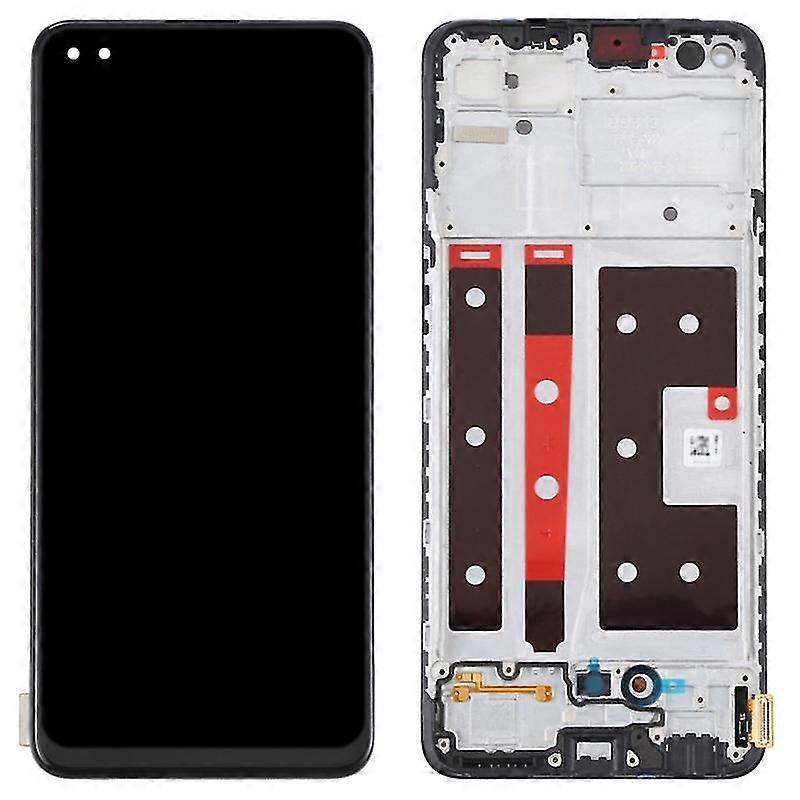 Compatible With Oppo Reno4 Lite/A93/F17 Pro Grade C LCD Screen and Digitizer Assembly+Frame