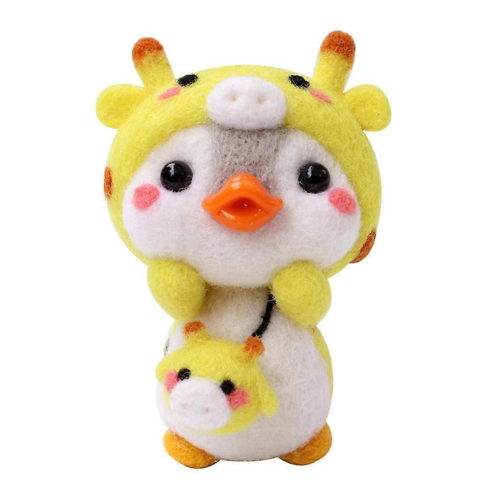 DIY Lovely Penguin Animal Needle Felting Kit with Basic Tools Giraffe