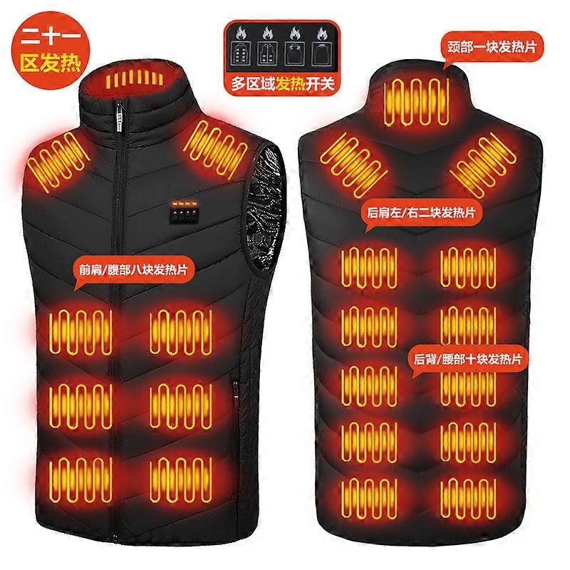 Gilet chauffant 23 zones Gilet chauffant multizone grande taille gilet chauffant chaud épais gilet c