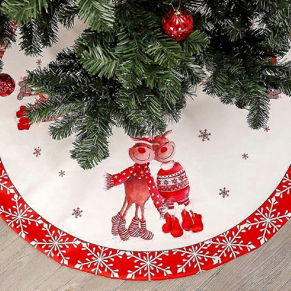 Christmas Tree Skirt - 120cm Christmas Tree Ornament Mat For Christmas Holiday Party Decoration