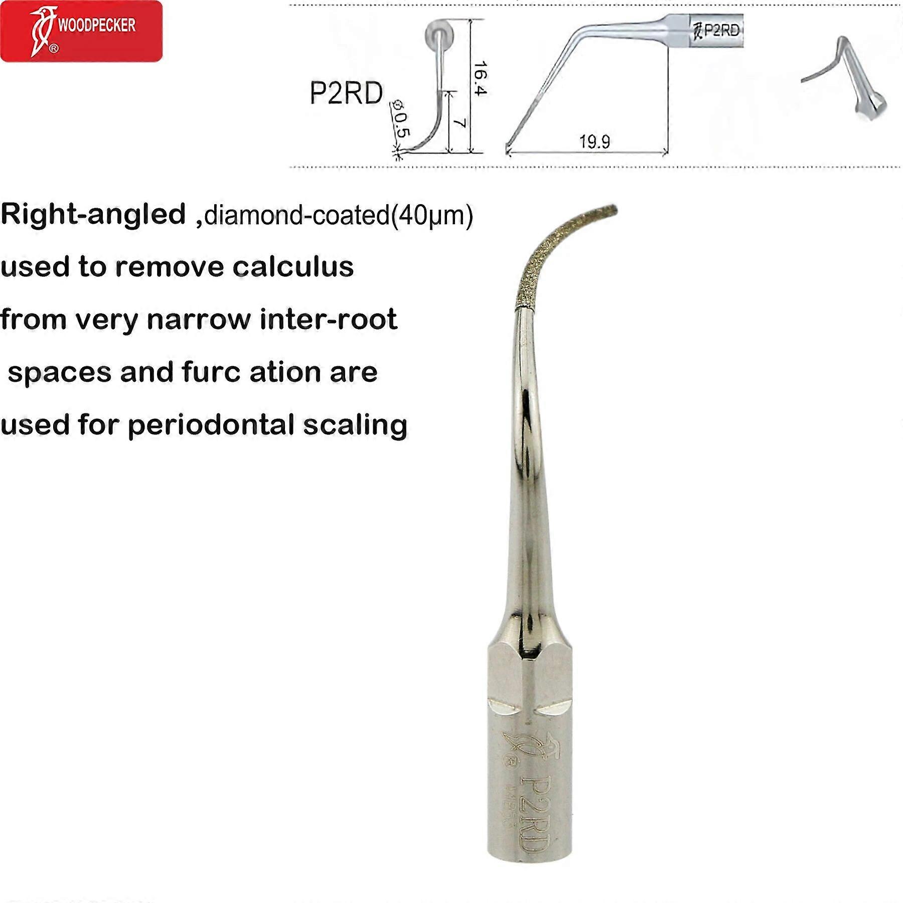 Woodpecker Dental Ultrasonic Scaler Endodontics Tips For Subgingival Scaling Fit EMS UDS Ultrasonic Piezo Scaler
