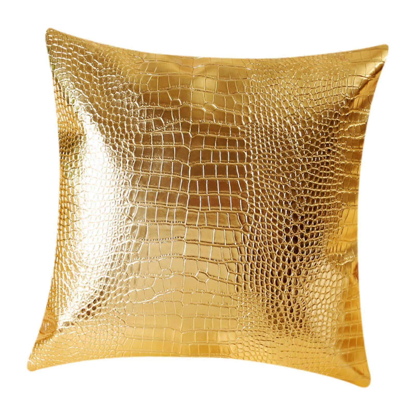 Kast pudebetræk stribe dekorativt blødt pudebetræk til sofasæde soveværelse guld